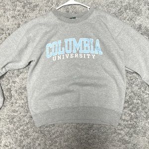 Columbia University crewneck.